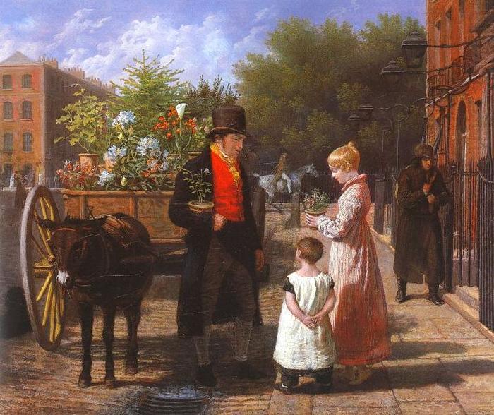 Jacques-Laurent Agasse Flower Seller china oil painting image